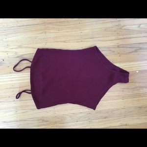 Maroon bodysuit for going out!